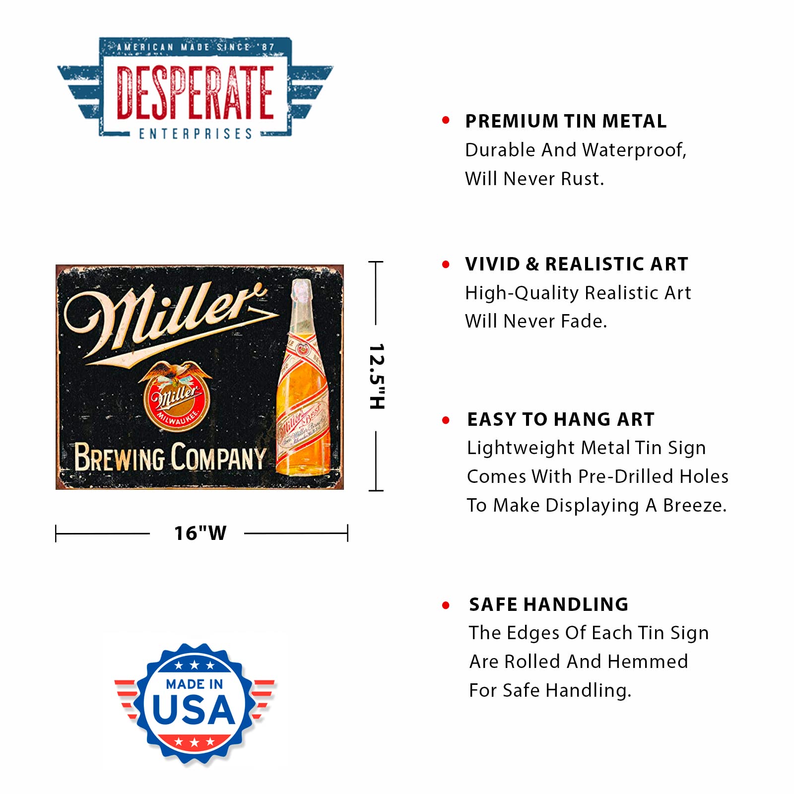 Adovatising Tins　缶の広告　MILLER’S Adovatising Tins 缶の広告 MILLER'S Adovatising Tins 缶の広告